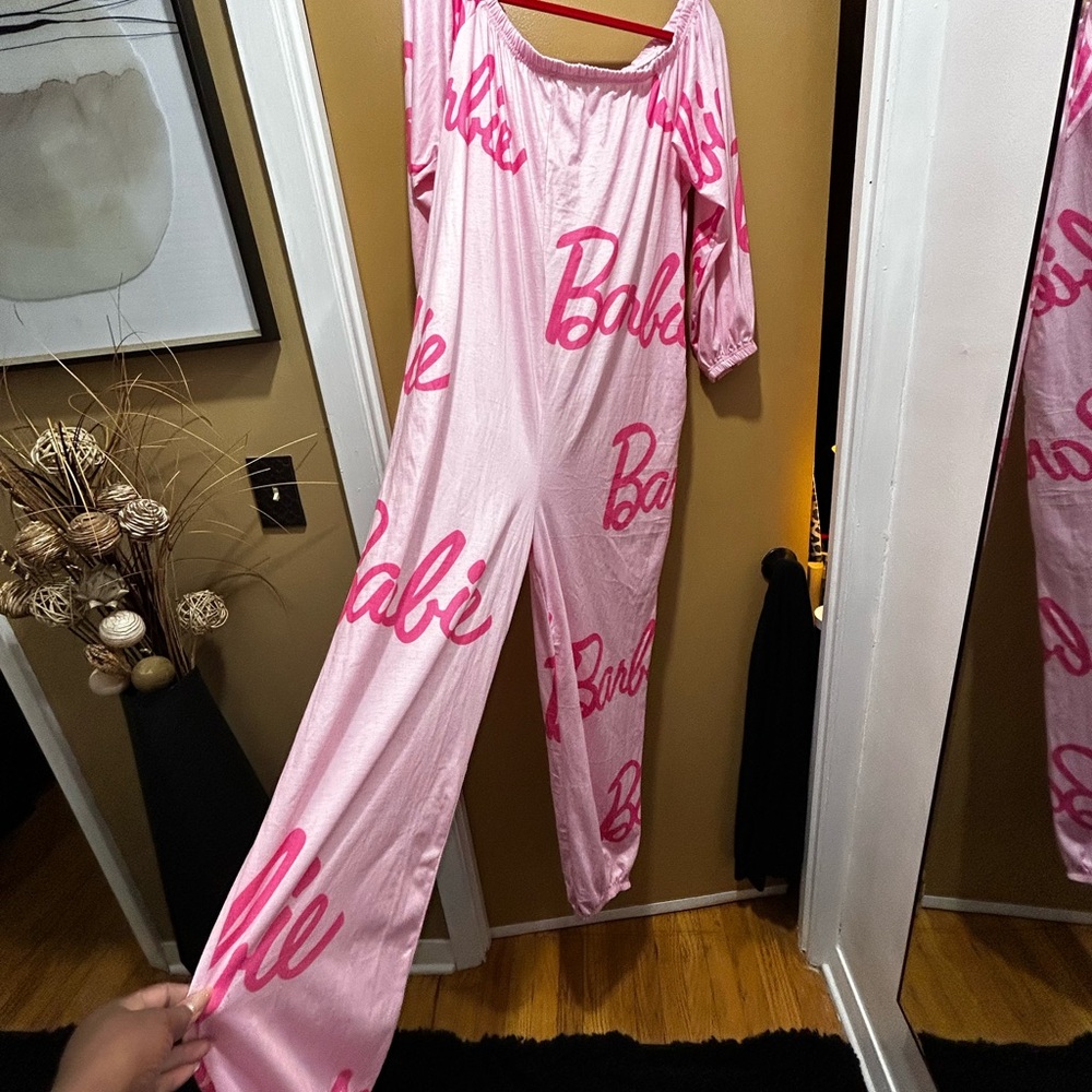 New without tags Pink Barbie Jumpsuit